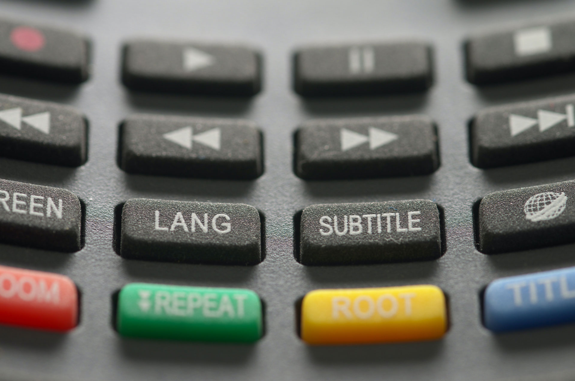 subtitle button on remote